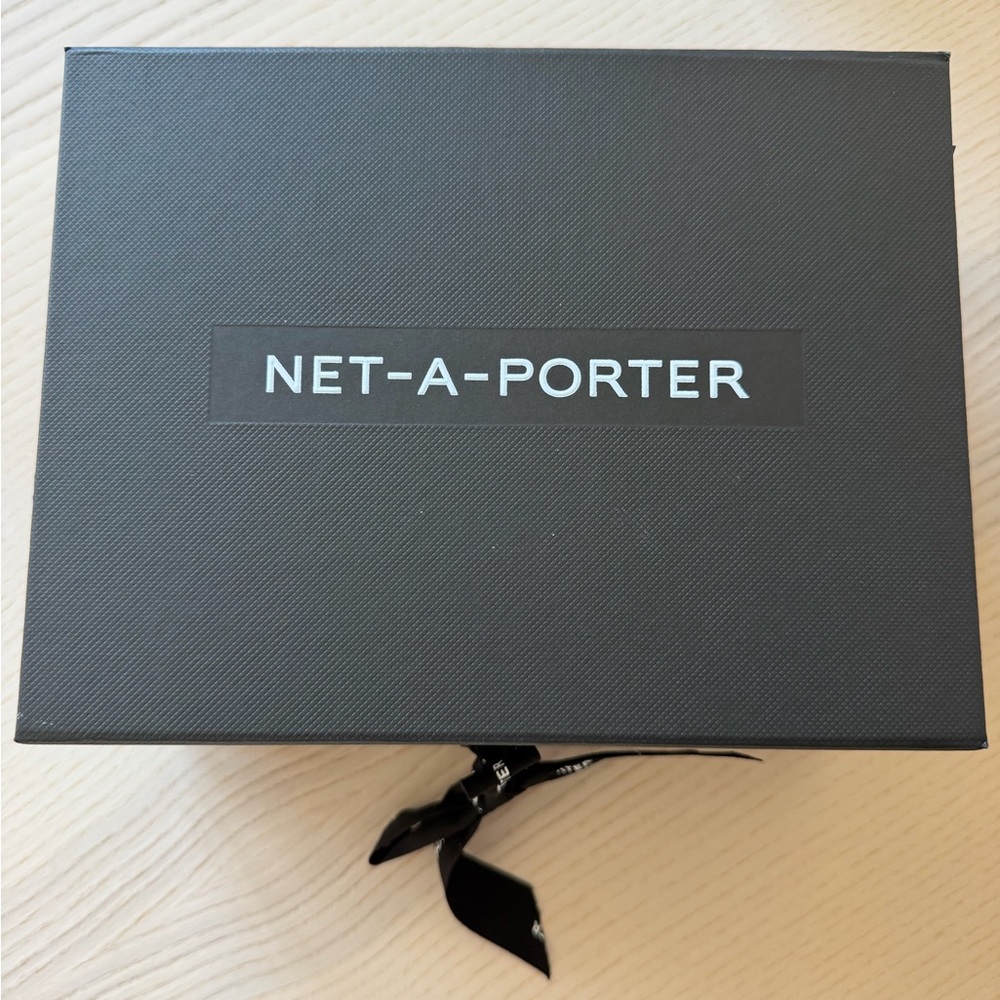Authentic NET-A-PORTER Gift Box - Large Black Signature Box with Ribbon
